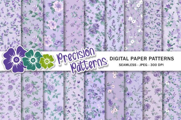 Beautiful Lavender Floral Pattern for Creative Projects