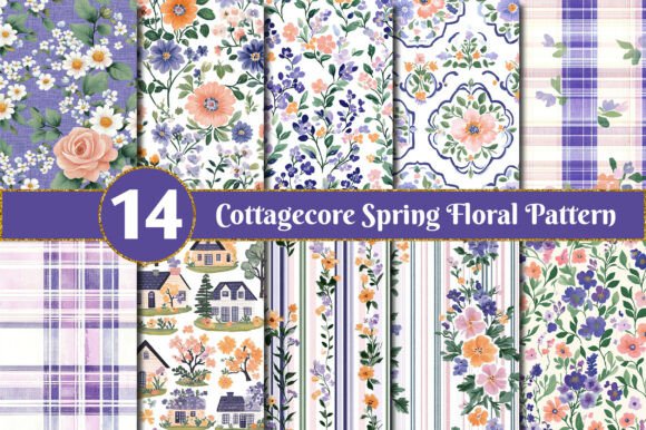 Embrace the Season with a Cottagecore Spring Floral Pattern for Your Creative Projects