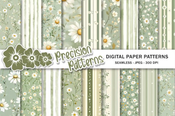 Evaluating Cottagecore Sage Green Daisy Paper for Creative Projects