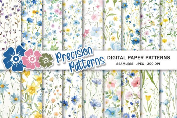 Evaluating the Wildflowers Watercolor Digital Paper Pac for Professional Design Work