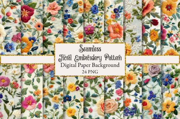 Floral Seamless Fabric Pattern for Modern Design
