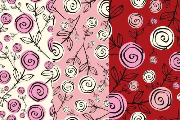 Hand Drawn Pattern with Roses: A Creative Asset Guide
