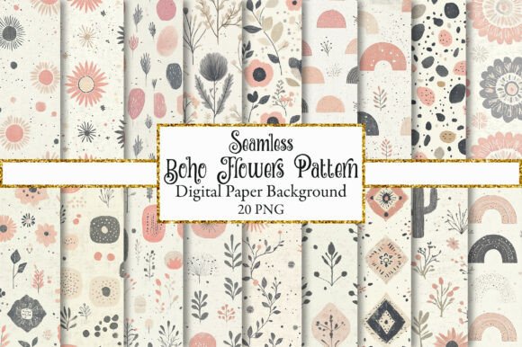 Unlocking Creative Potential with Boho Flowers Seamless Patterns