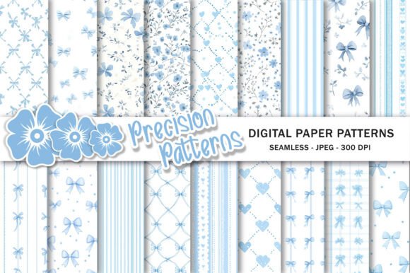 Unlocking Creative Potential with Little Blue Coquette Digital Paper