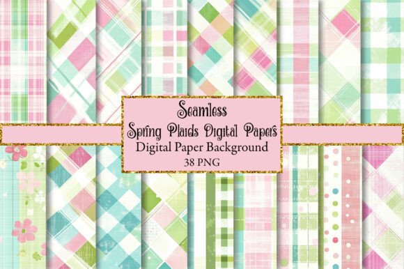 Unlocking Creative Potential with Spring Plaids Digital Papers