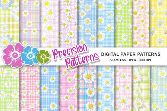 Unlocking Creativity: The Ultimate Guide to Cute Daisy Flower Plaid Gingham Digital Papers