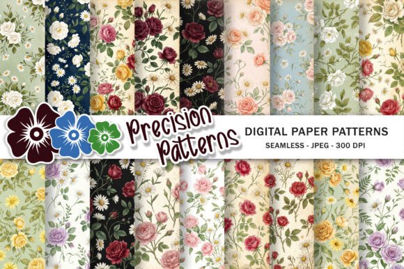 Unlocking Creativity with the Vintage Roses Daisy Flowers Pattern