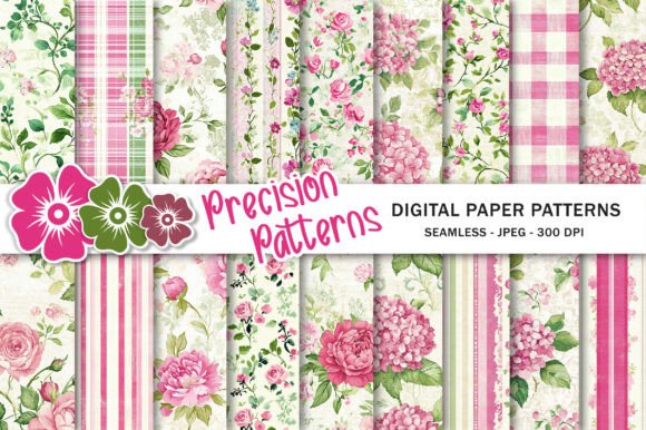 Unlocking the Timeless Charm of Shabby Chic Roses and Hydrangeas Pattern