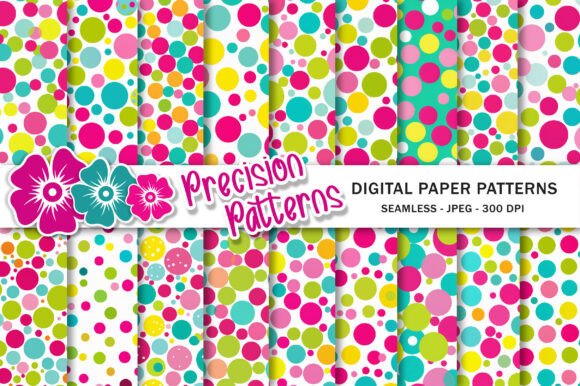 Vibrant Colorful Polka Dots Pattern for Creative Projects
